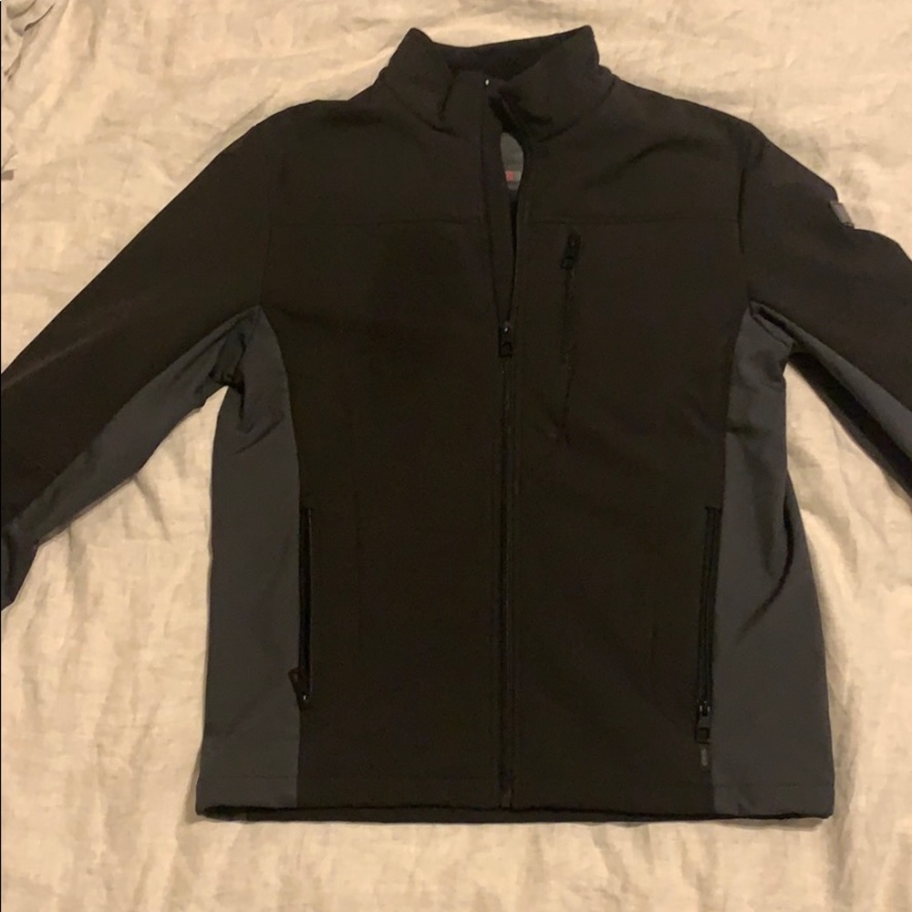 Sherpa-lined tech jacket